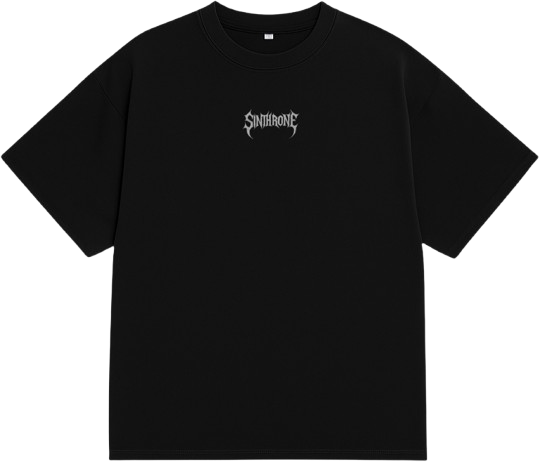 Premium Black Streetwear Oversized T-Shirt By Sinthrone