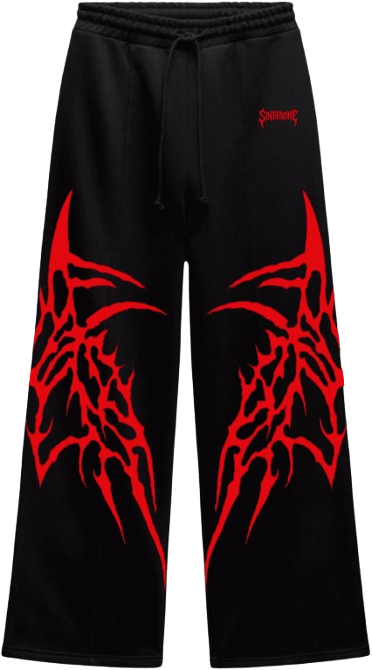 Hellflame Streetwear Straight Fit Baggy Pants By Sinthrone