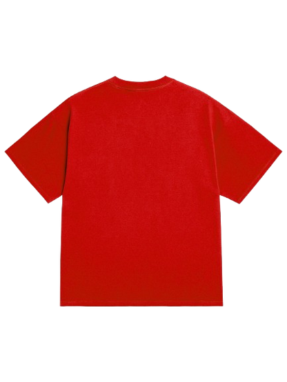 Premium Red Streetwear Oversized T-Shirt By Sinthrone