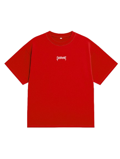 Premium Red Streetwear Oversized T-Shirt By Sinthrone