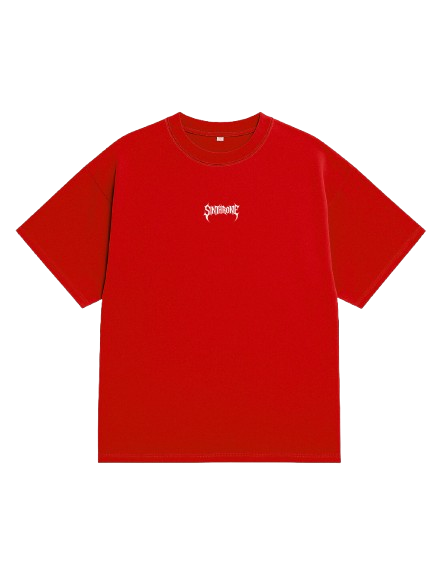 Premium Red Streetwear Oversized T-Shirt By Sinthrone
