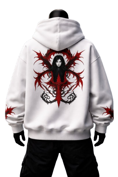 Vampyric Empress Streetwear Oversized Hoodie By Sinthrone