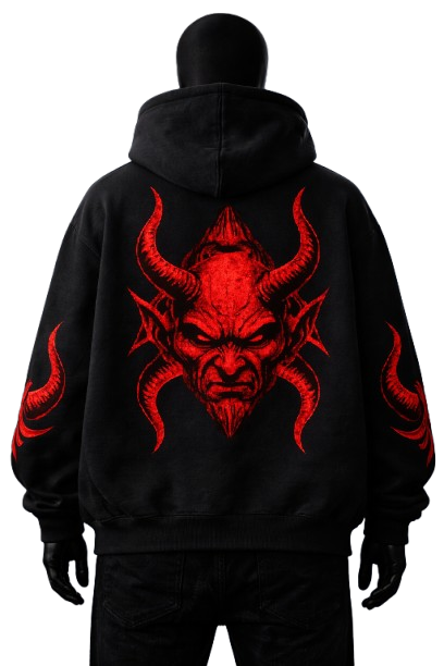 Hellbringer Streetwear Oversized Hoodie By Sinthrone