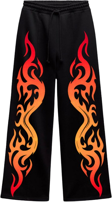 Demonflare Streetwear Straight Fit Baggy Pants(Limited Edition) By Sinthrone