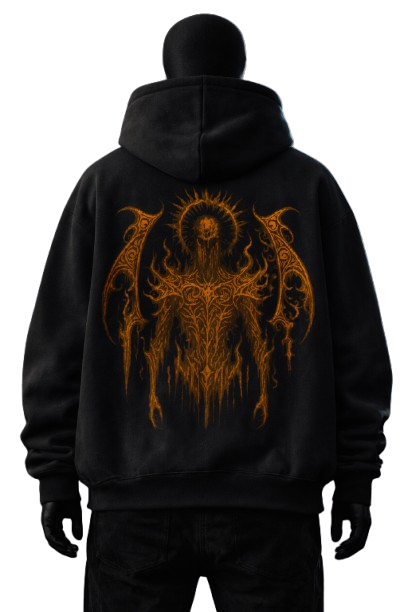 The Fallen Sun God Oversized Streetwear Hoodie By Sinthrone